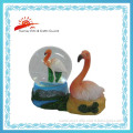 Polyresin Water Globe with Swan Figurine (SMW0134)